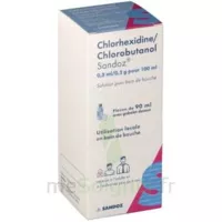 Chlorhexidine/chlorobutanol Sandoz 0,5 Ml/0,5 G Pour 100 Ml, Solution Pour Bain De Bouche Fl/200ml à Paris